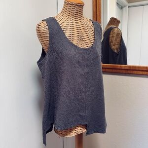 Bodil Puckered Cotton Tank Dusty Lilac NWT